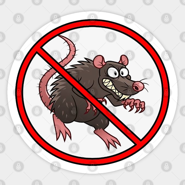 No Rats Sticker by  The best hard hat stickers 